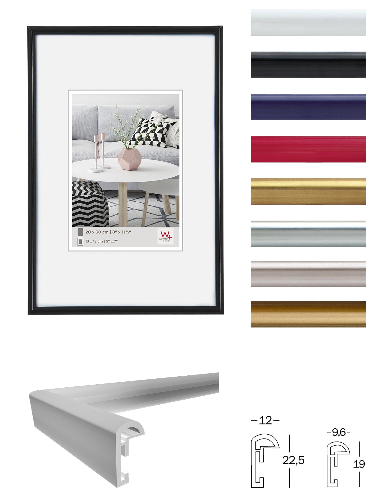Galeria fotolijst 20x28 goud