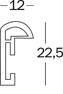 Galeria fotolijst 70x100 goud