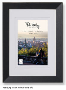 Peter Hadley Nina 10x15 cm. zwart, houten fotolijst