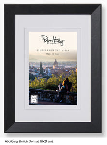 Peter Hadley Nina 18x24 cm. zwart, houten fotolijst