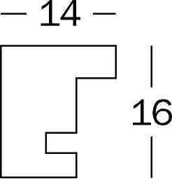 Peppers houten-lijst 7x10 zwart