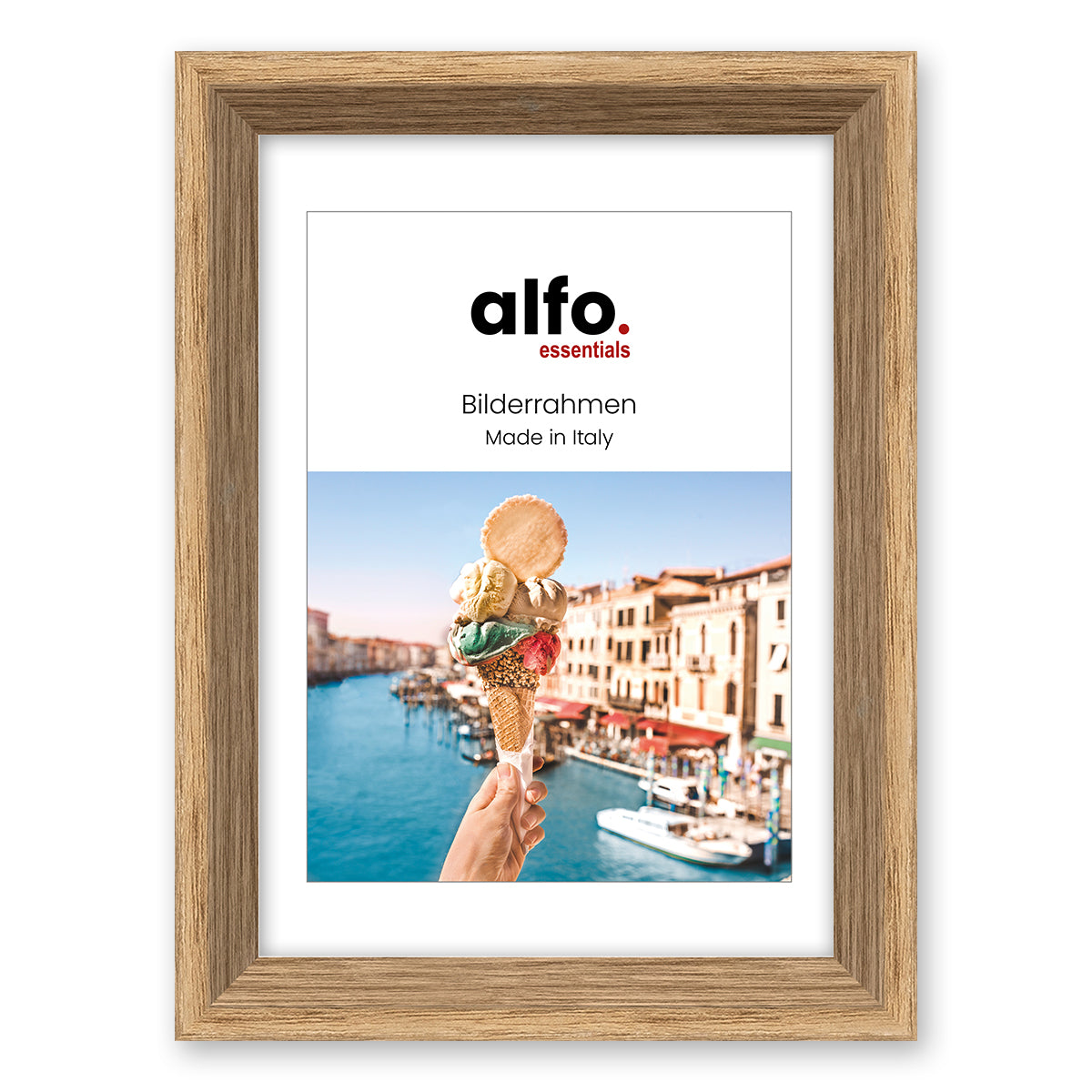 alfo. Orvieto 20x30 cm eiken, houten fotolijst