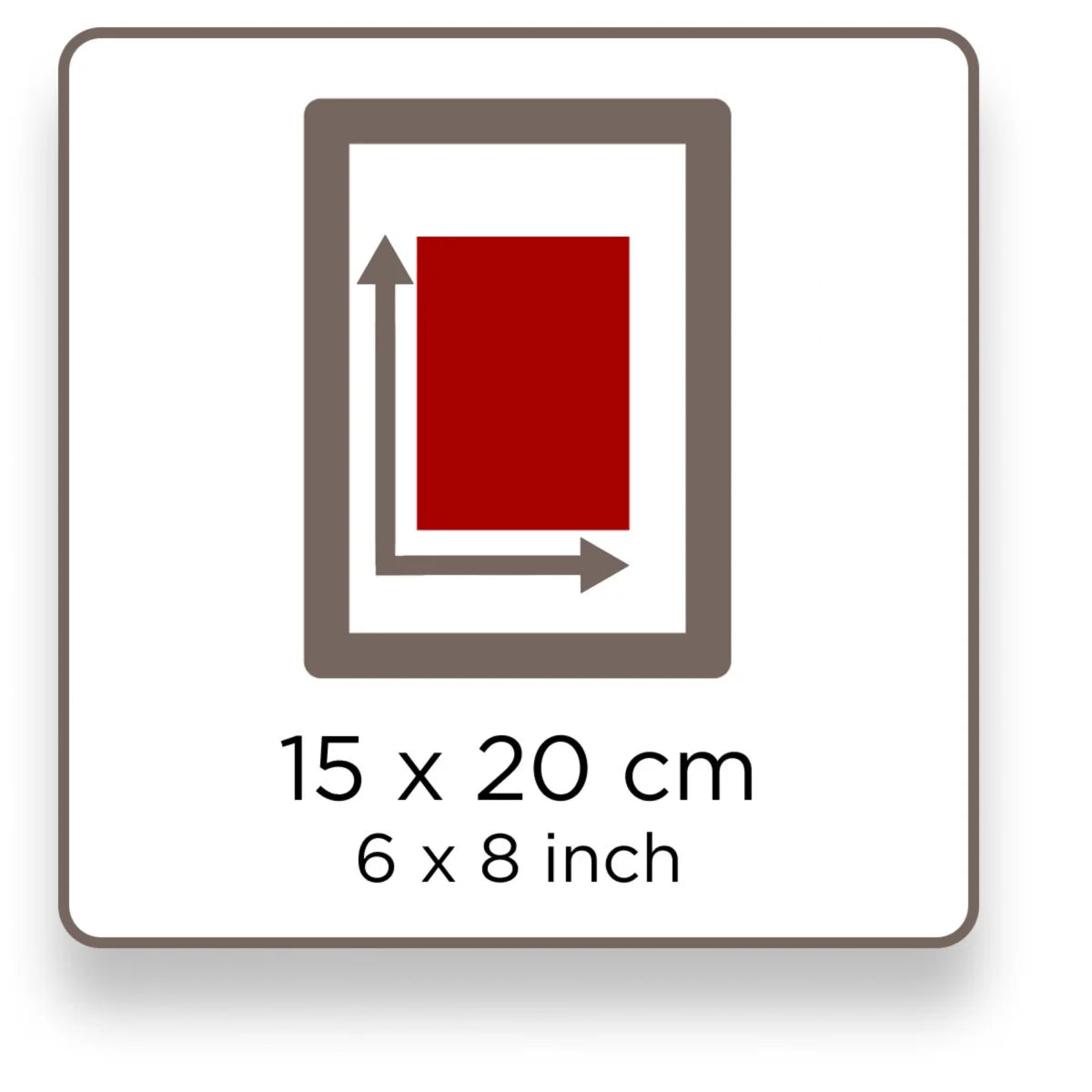 Formaat 24x30 met uitsnede 15x20 creme