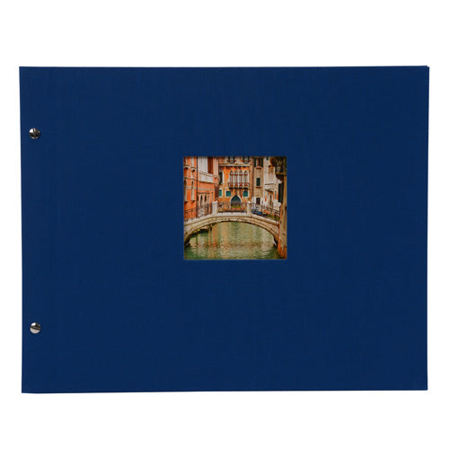Goldbuch Bella Vista 39x31 cm, blauw met 40 zwarte pagina's