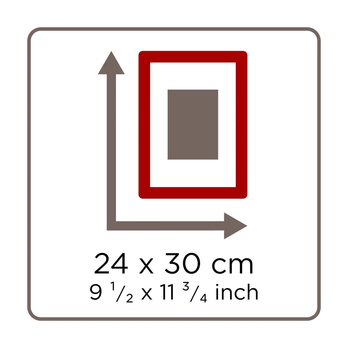 Formaat 24x30 met uitsnede 15x20 creme