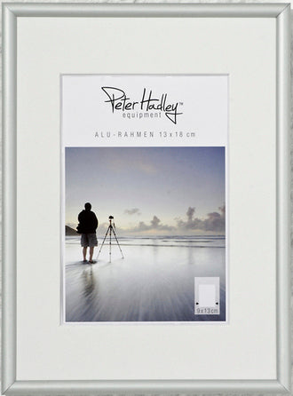 Peter Hadley Tibet aluminium lijst 10x15 cm. matzilver