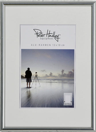Peter Hadley Tibet aluminium lijst 10x15 cm. glanzend zilver