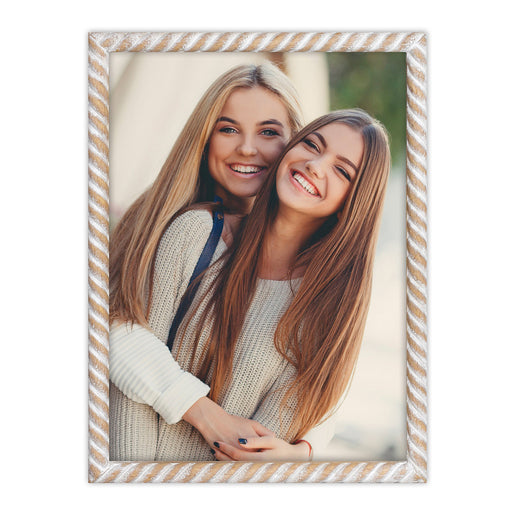 ZEP Lisse houten fotolijst wit en naturel – Wit / Naturel – 2