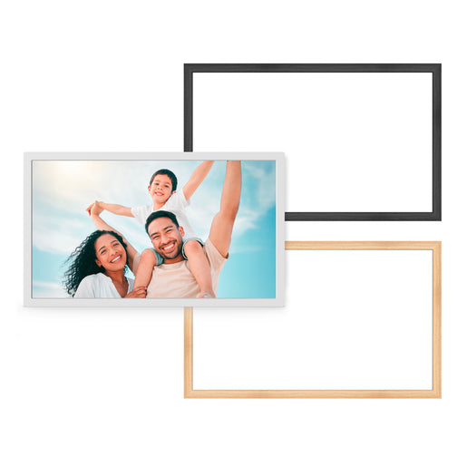 AgfaPhoto Realiview APF2400 Frameo digitale fotolijst 24 inch – Zwart / Naturel – 3