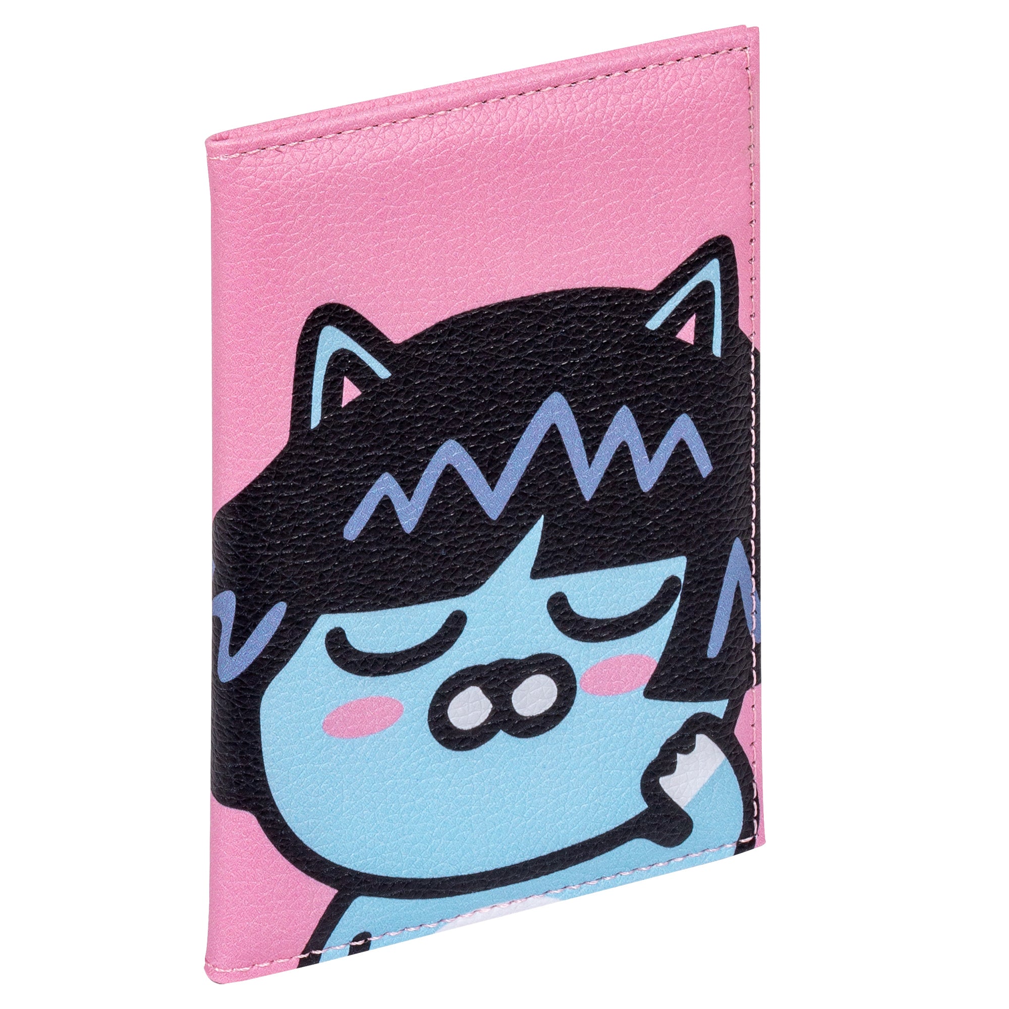 Paspoortmap leder roze