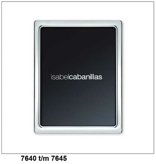 Fotolijst Isabel Cabanillas zwaar verzilverd glad 10 x 15 cm. WG-07642,