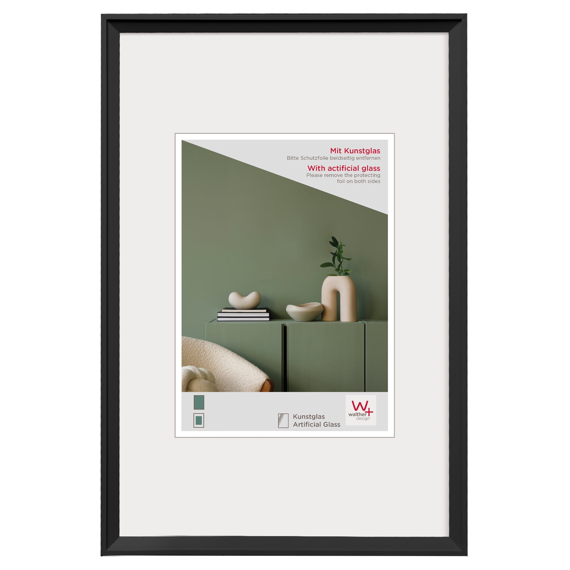 Desire kunststof fotolijst 30x40 cm. zwart