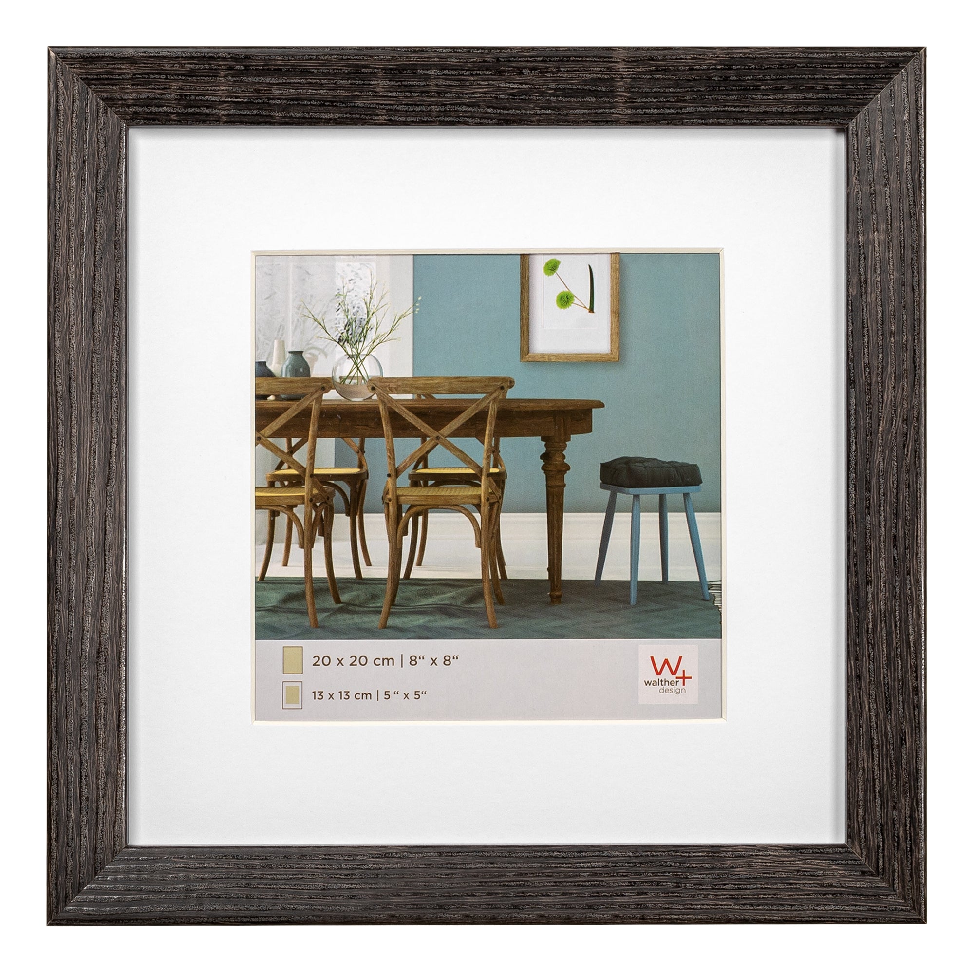 Fiorito hout 20x20 donkergrijs