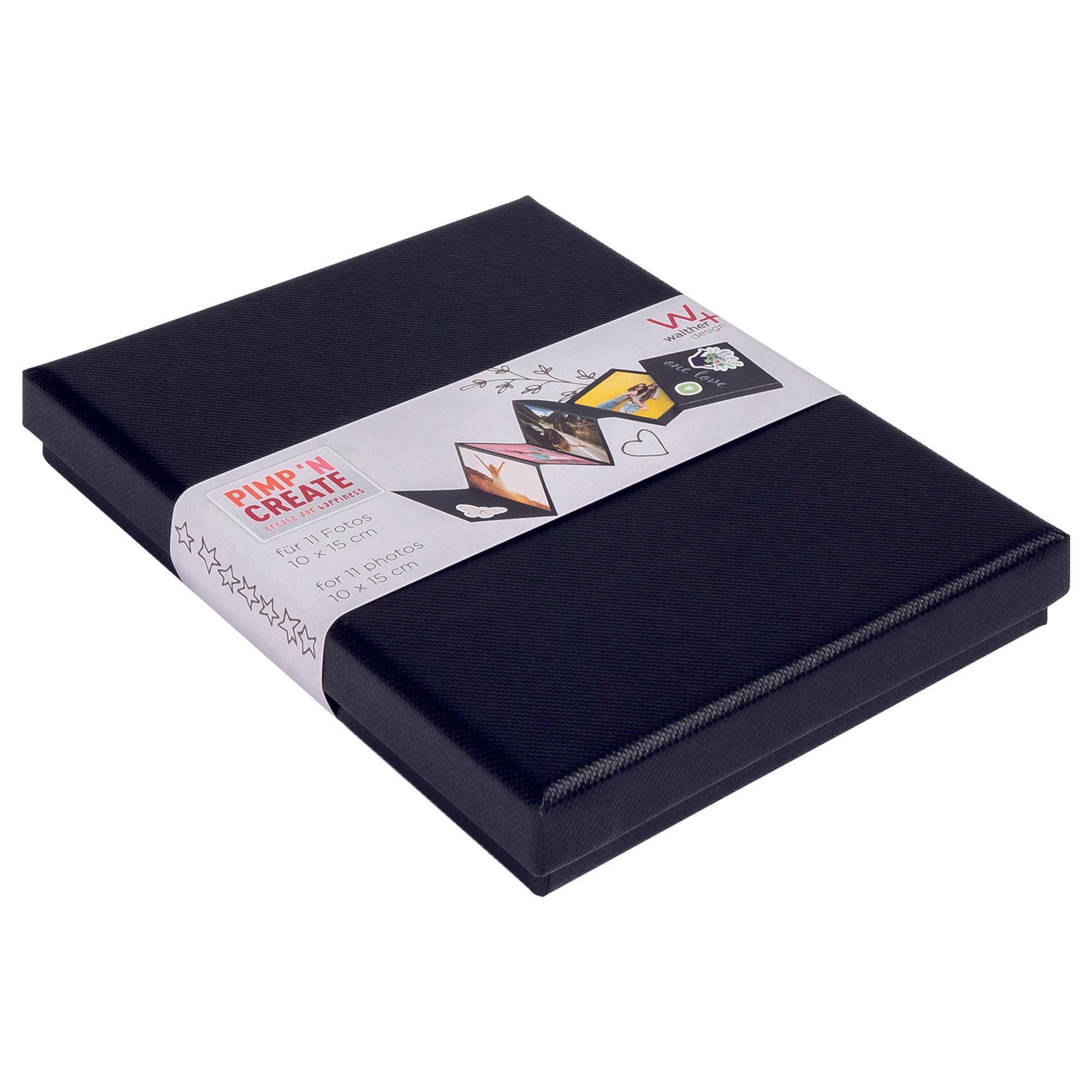 Leporello-Box Pimp and Create, 11 ph. 10x15 cm, black