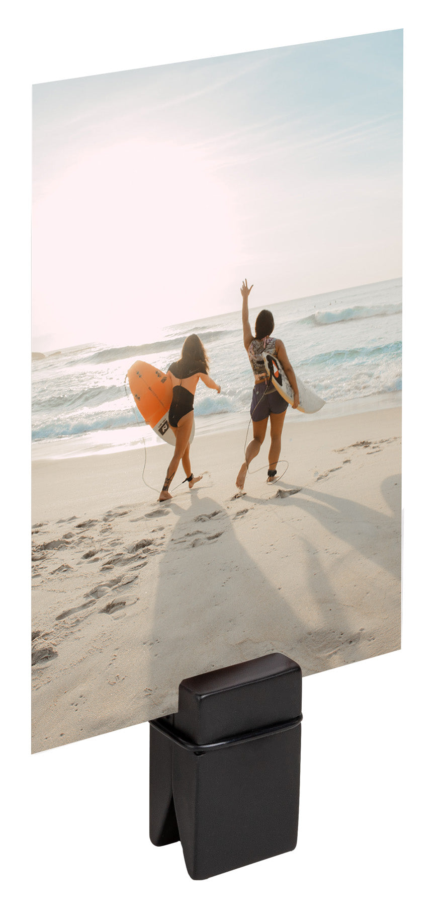 Wooden picture holder, PAC, black, set of 2 pieces