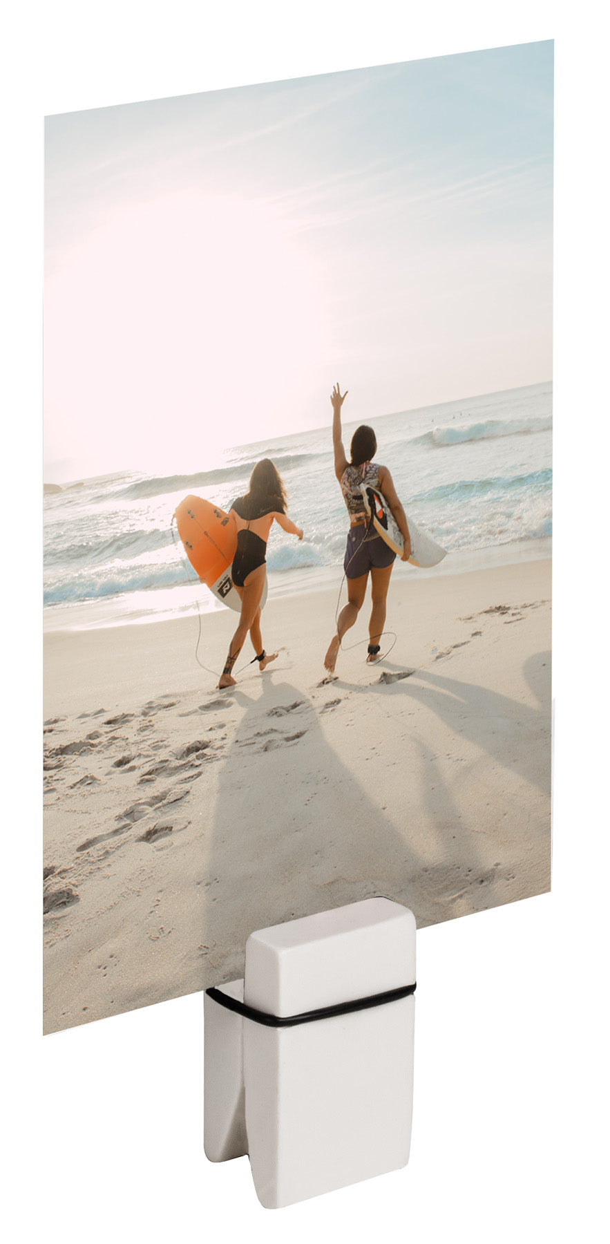 Wooden picture holder, PAC, white, set of 2 pieces