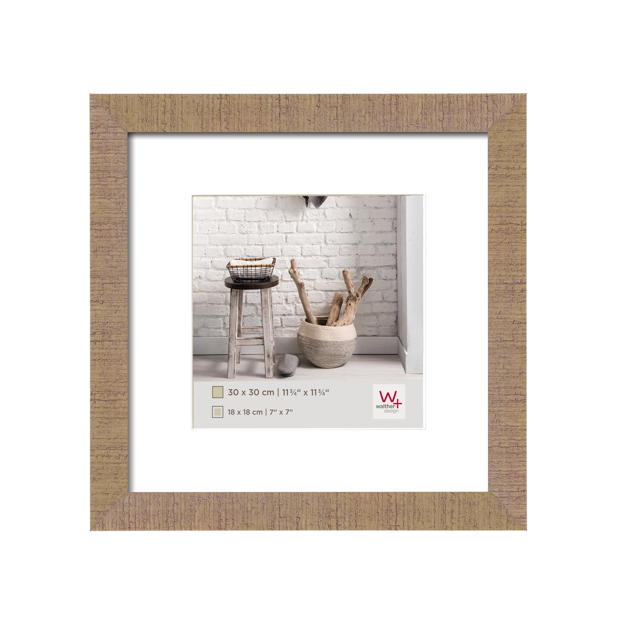 Home hout 30x30 beigebruin