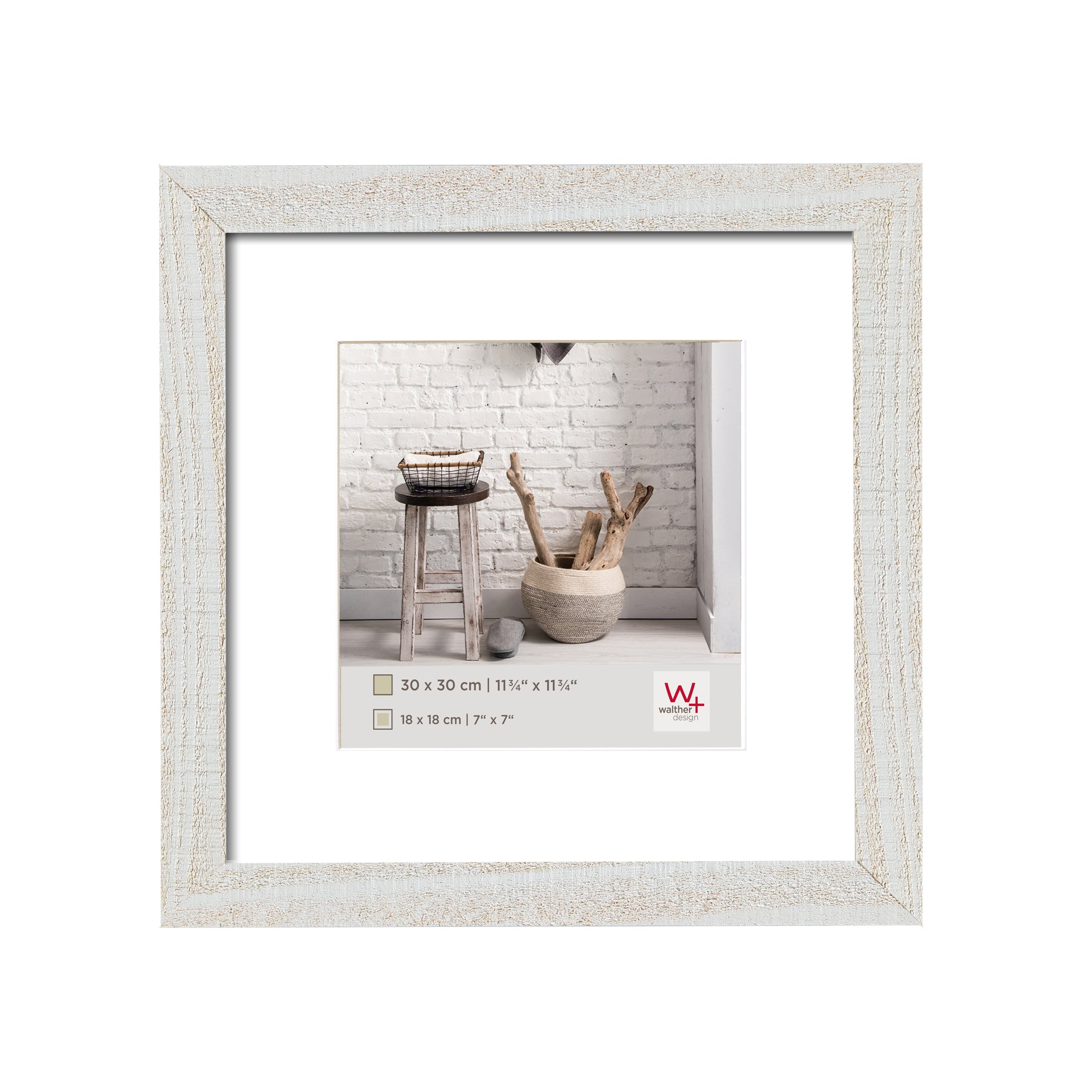 Home hout 30x30 polar wit