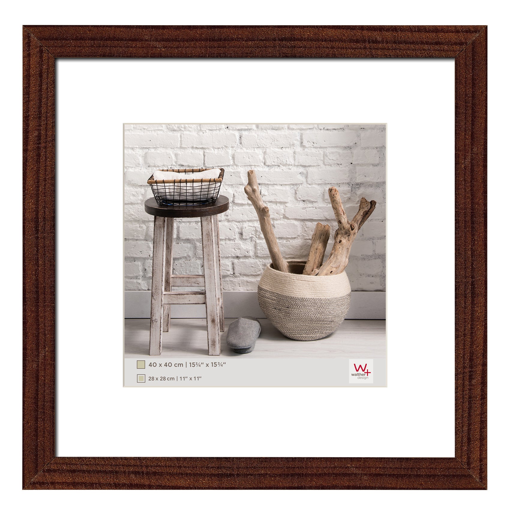 Home hout 40x40 walnoot
