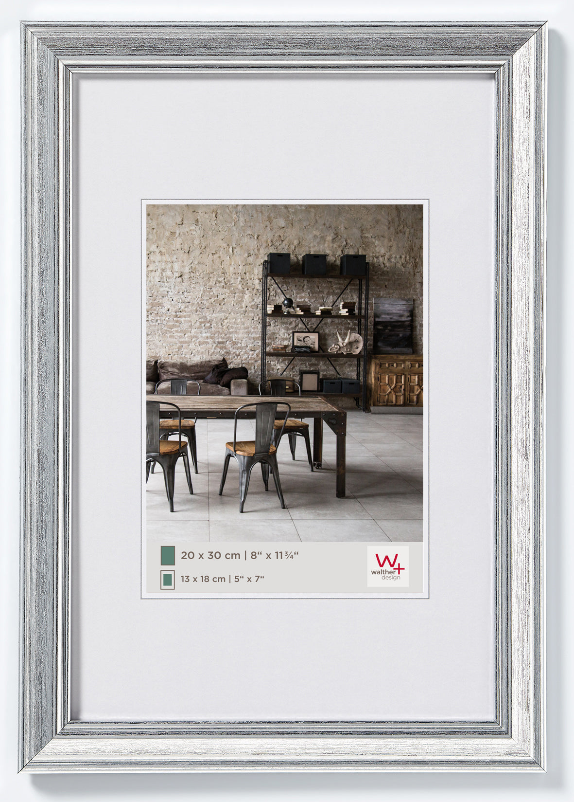 Lounge lijst 20x30 zilver