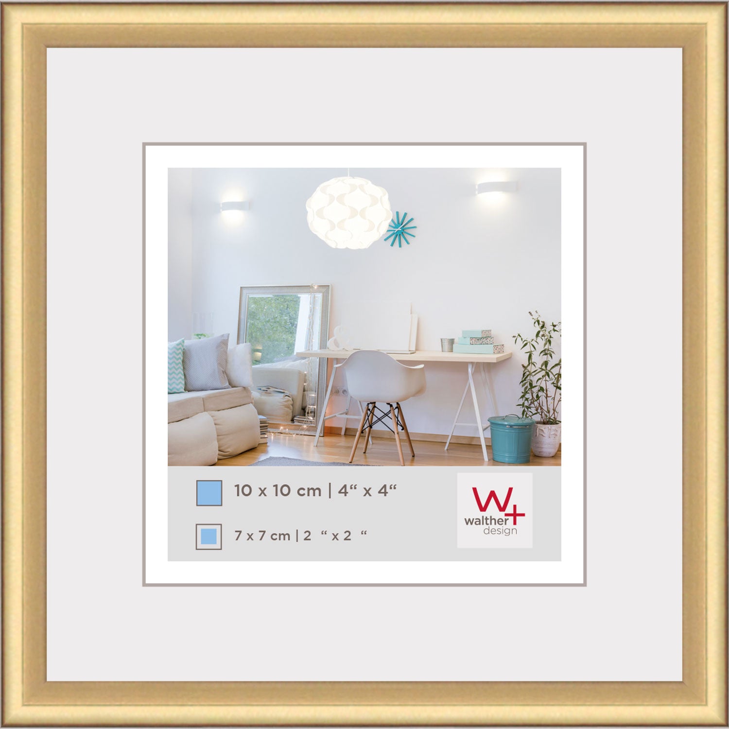 New Lifestyle Kunststof lijst 10x10 gold