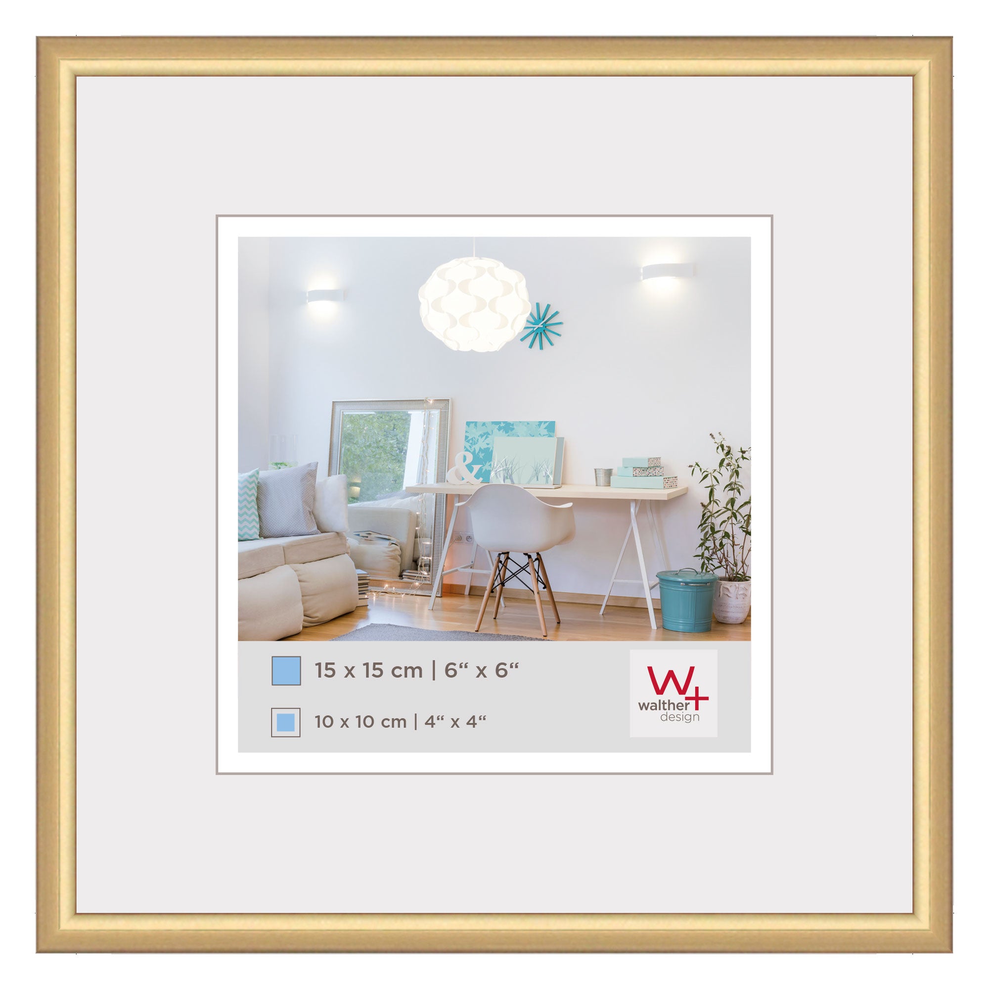 New Lifestyle Kunststof lijst 15x15 gold