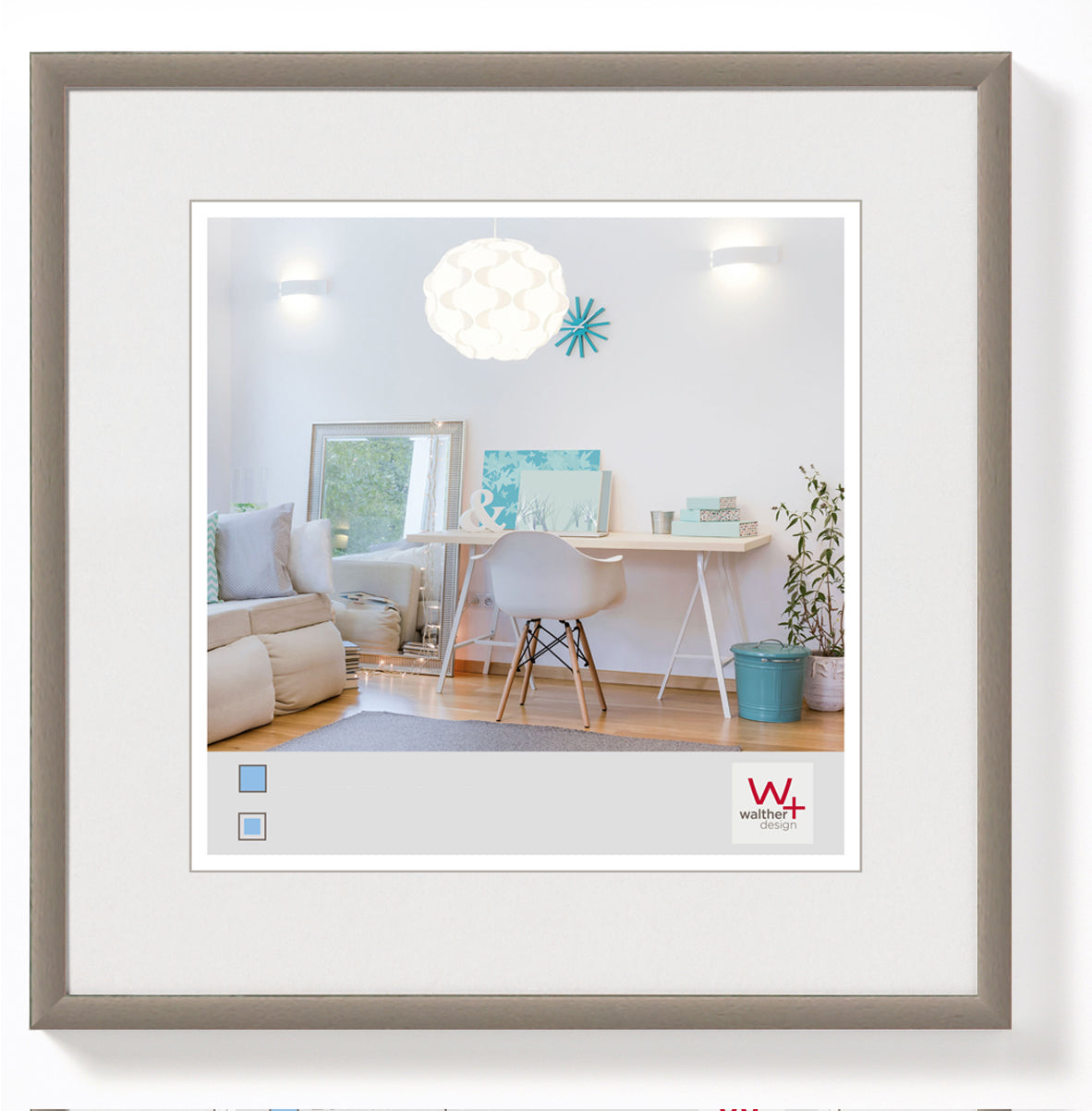 New Lifestyle Kunststof lijst 15x15 staalgrijs