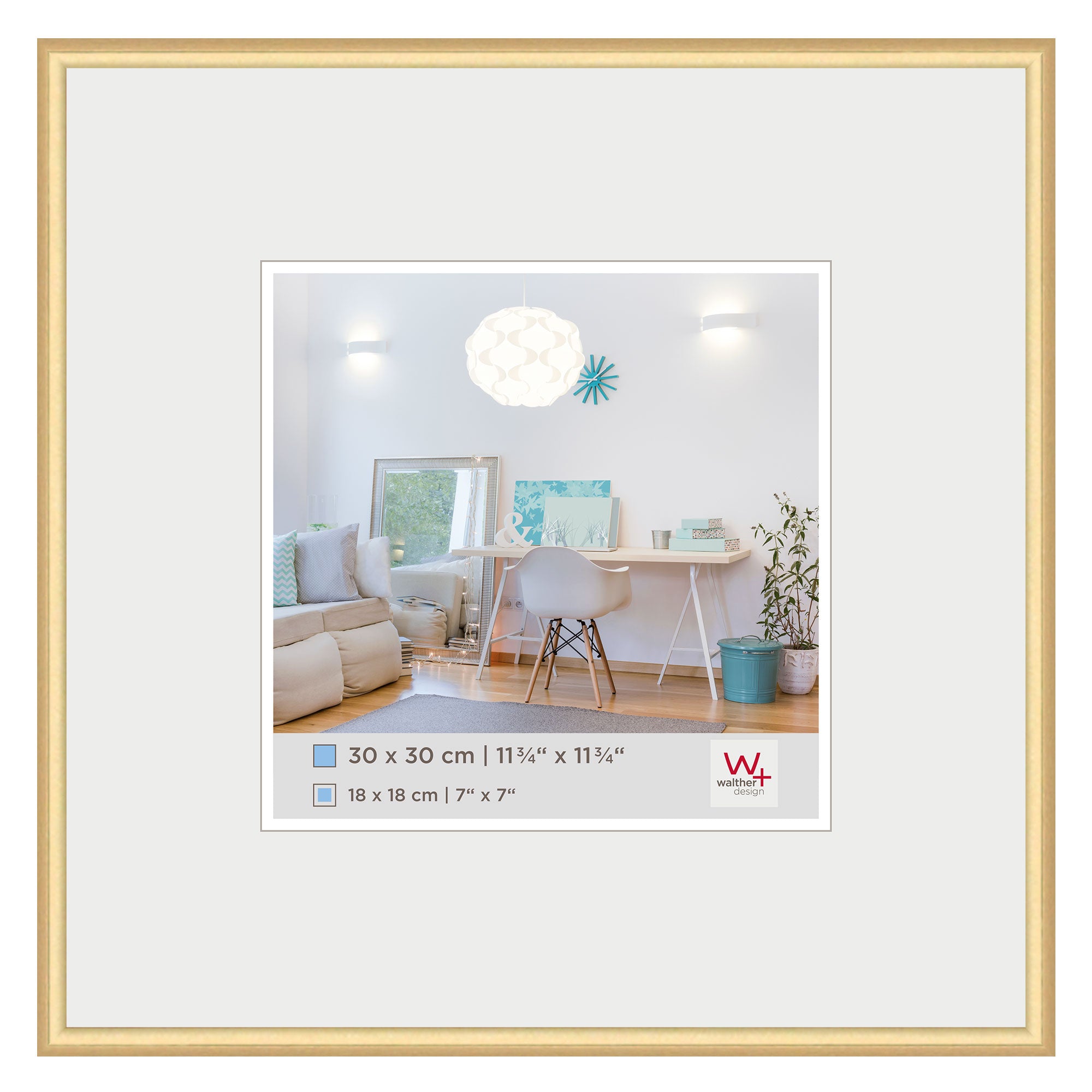 New Lifestyle Kunststof lijst 30x30 gold