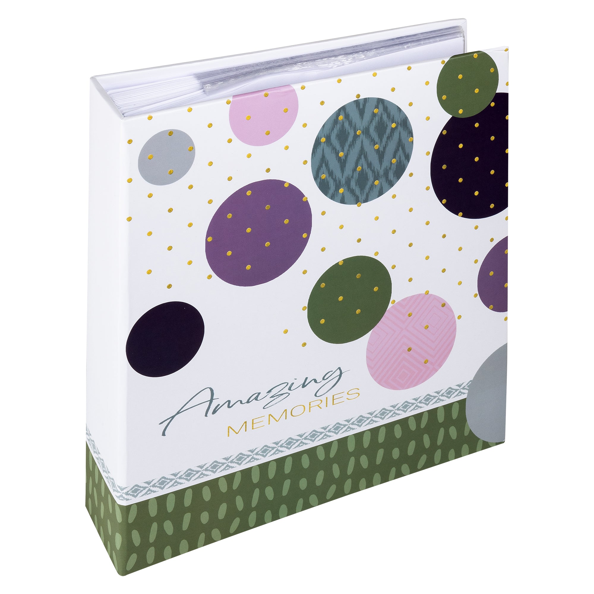 Memo album Amazing Memories 200 foto's 13x18 groen