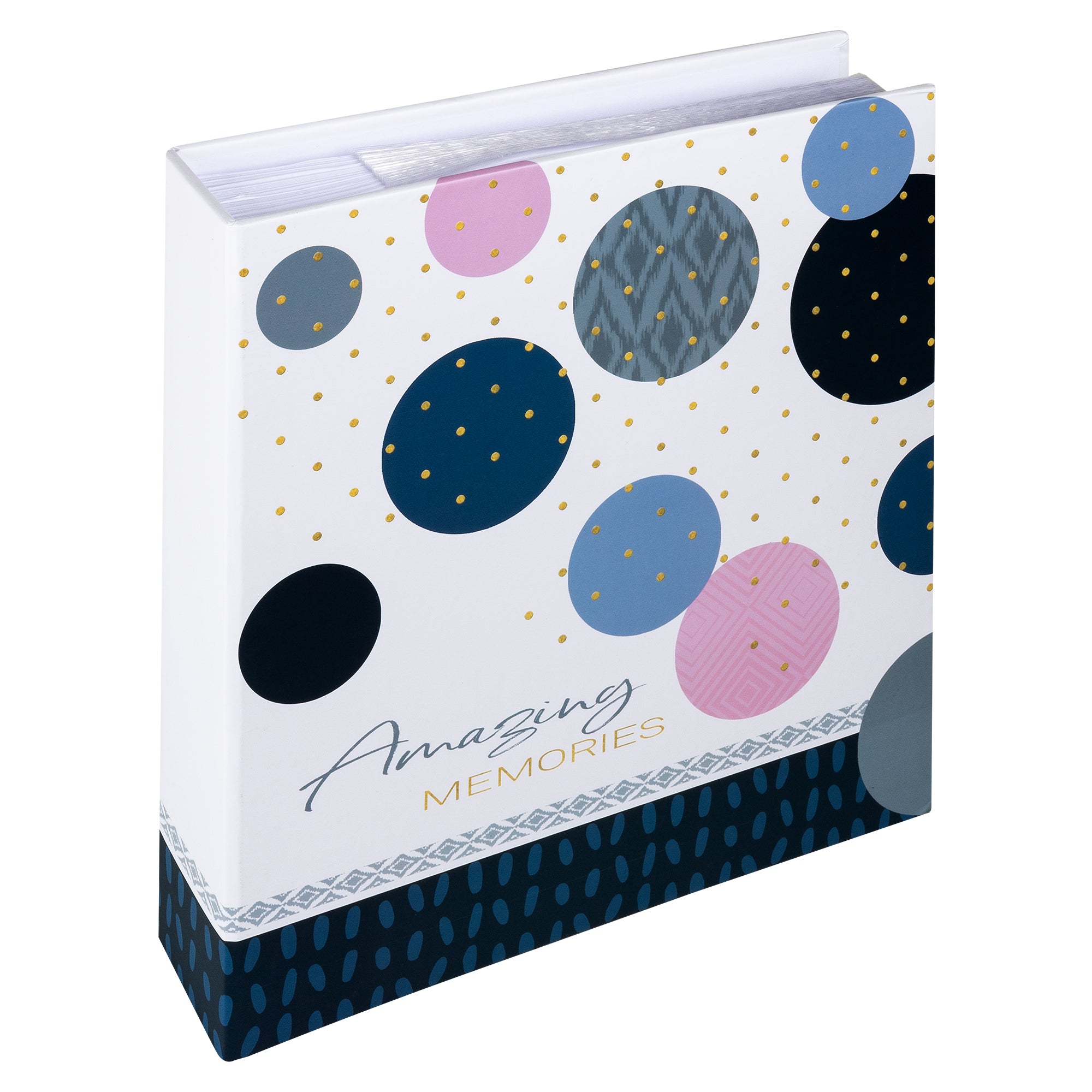 Memo album Amazing Memories 200 foto's 13x18 blauw