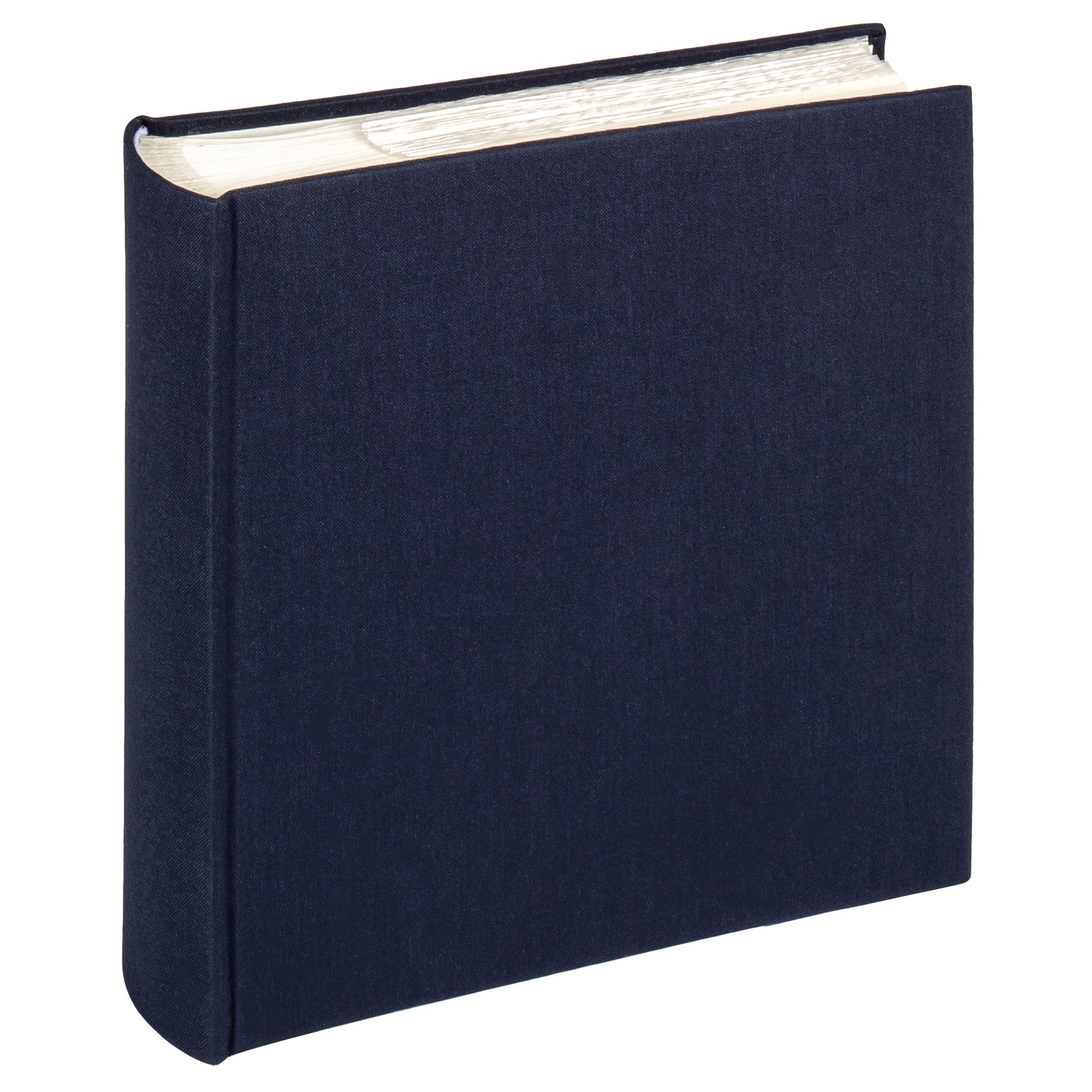 Memo album Cloth 24x22 cm donkerblauw