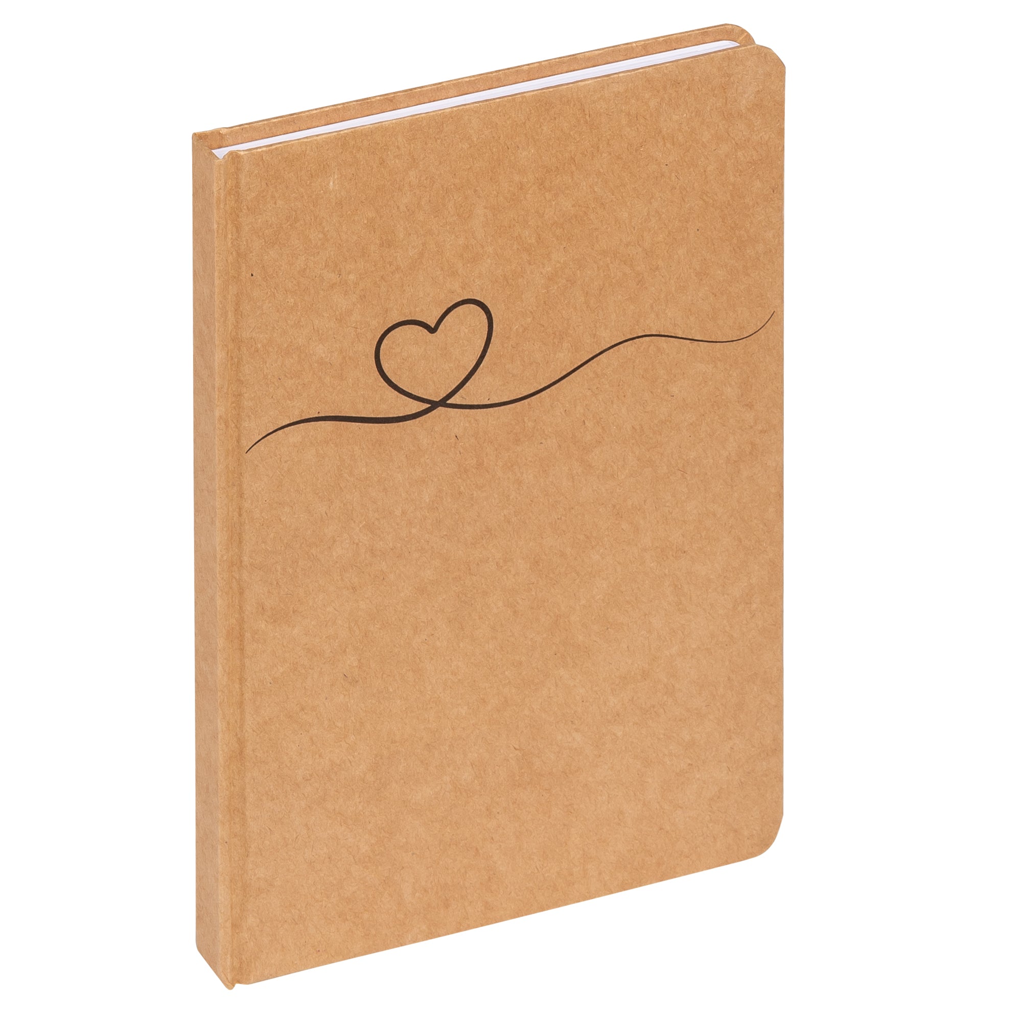 Notebook Tribal Heart, A5, brown