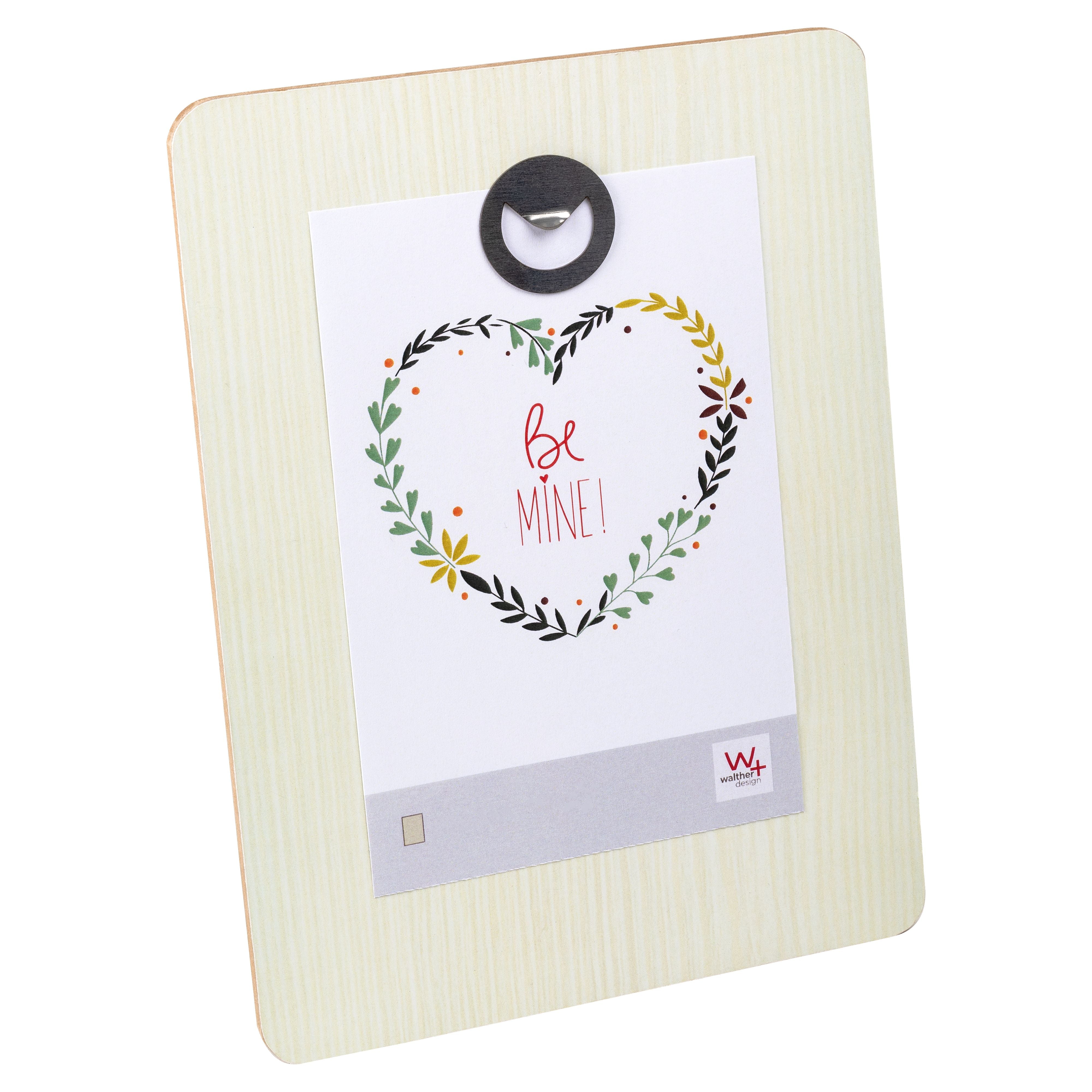 Aimant portrait frame, white, with magnetic clip for 1 photo