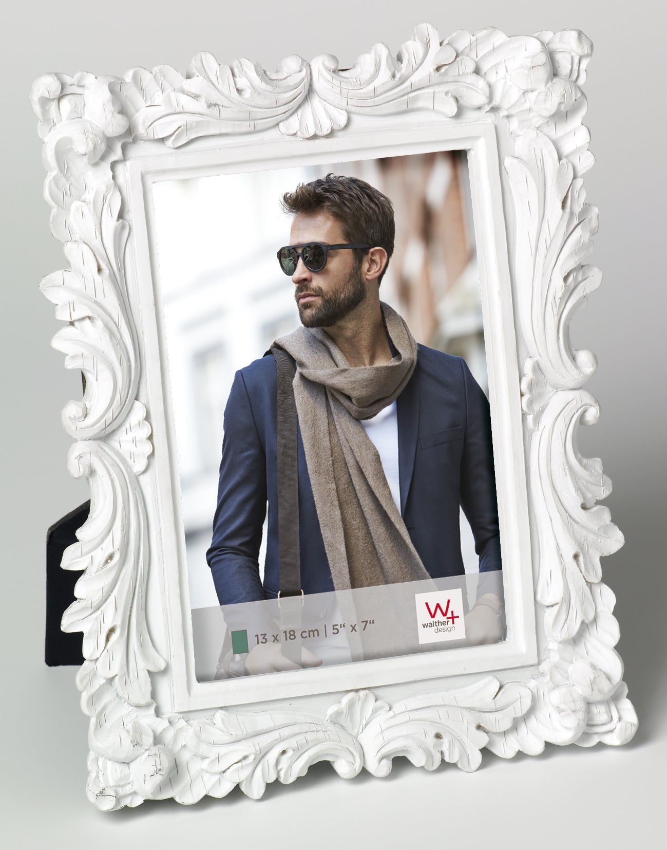 Saint Germain portrait frame 13x18, white