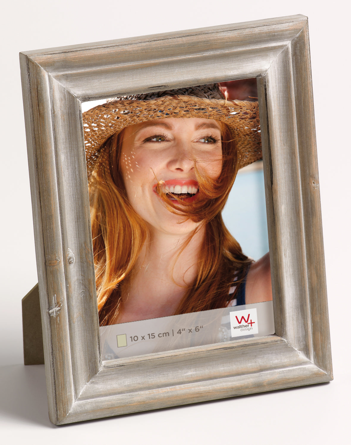 Dijon portrait frame, 10x15 cm, brown