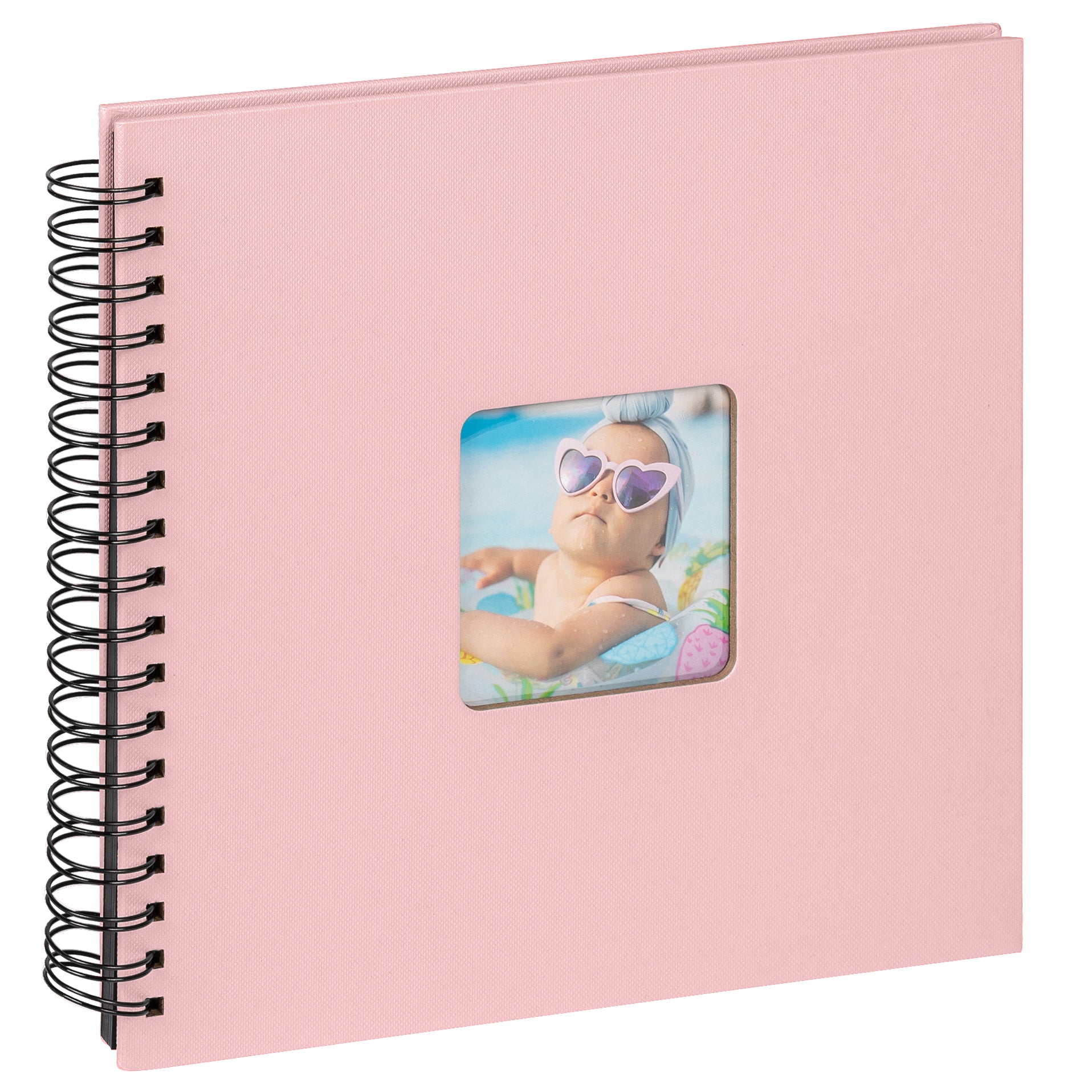 spiral bound album Fun Baby Selection, 26x25 cm, rose