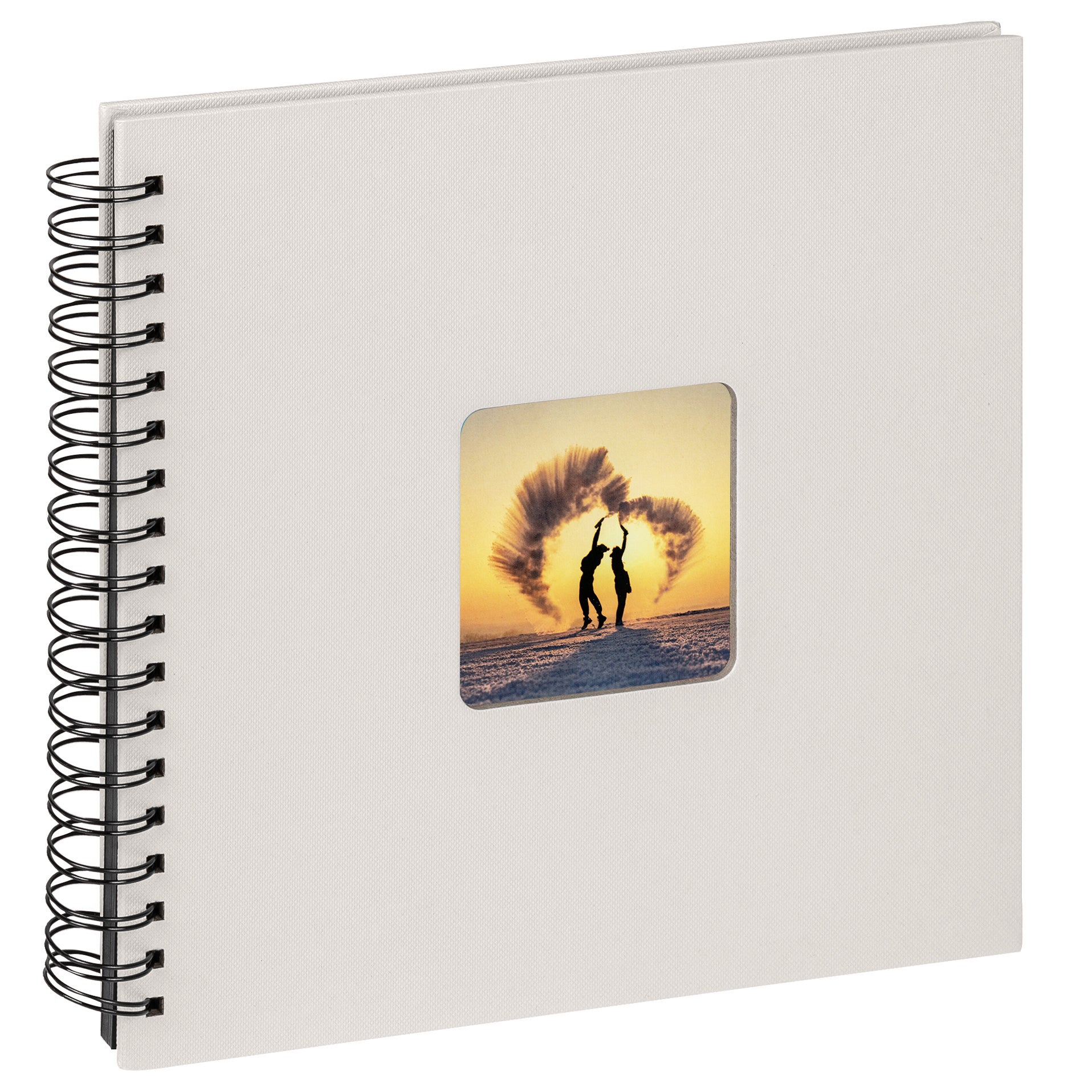 spiral bound album Fun Wedding creme white, 26x25 cm