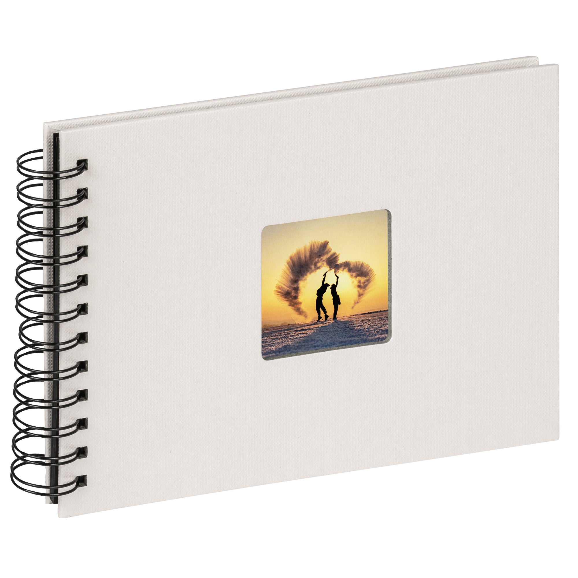 spiral bound album Fun Wedding, 23x17 cm, creme white