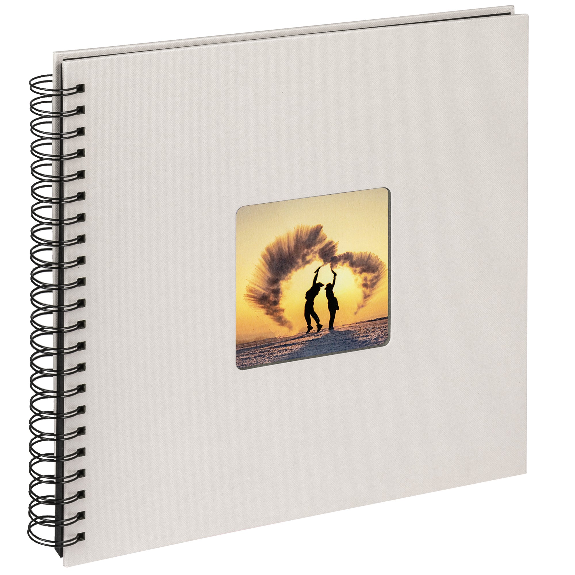 spiral bound album Fun Wedding, 30x30 cm, creme white
