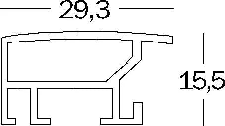 Aluminiumlijst 13x18 zilver
