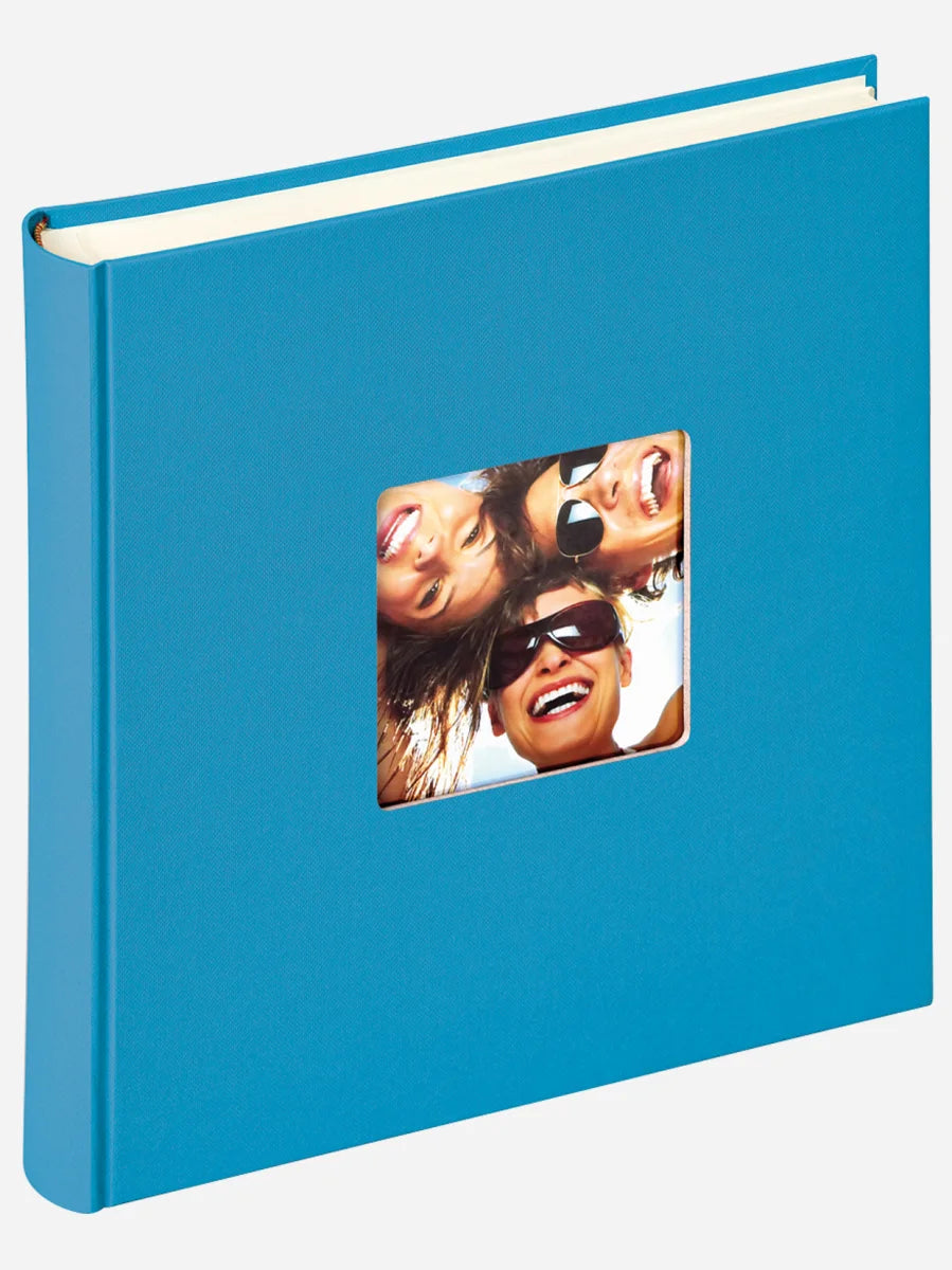 Designalbum "Fun" oceaan blauw 30x30 cm