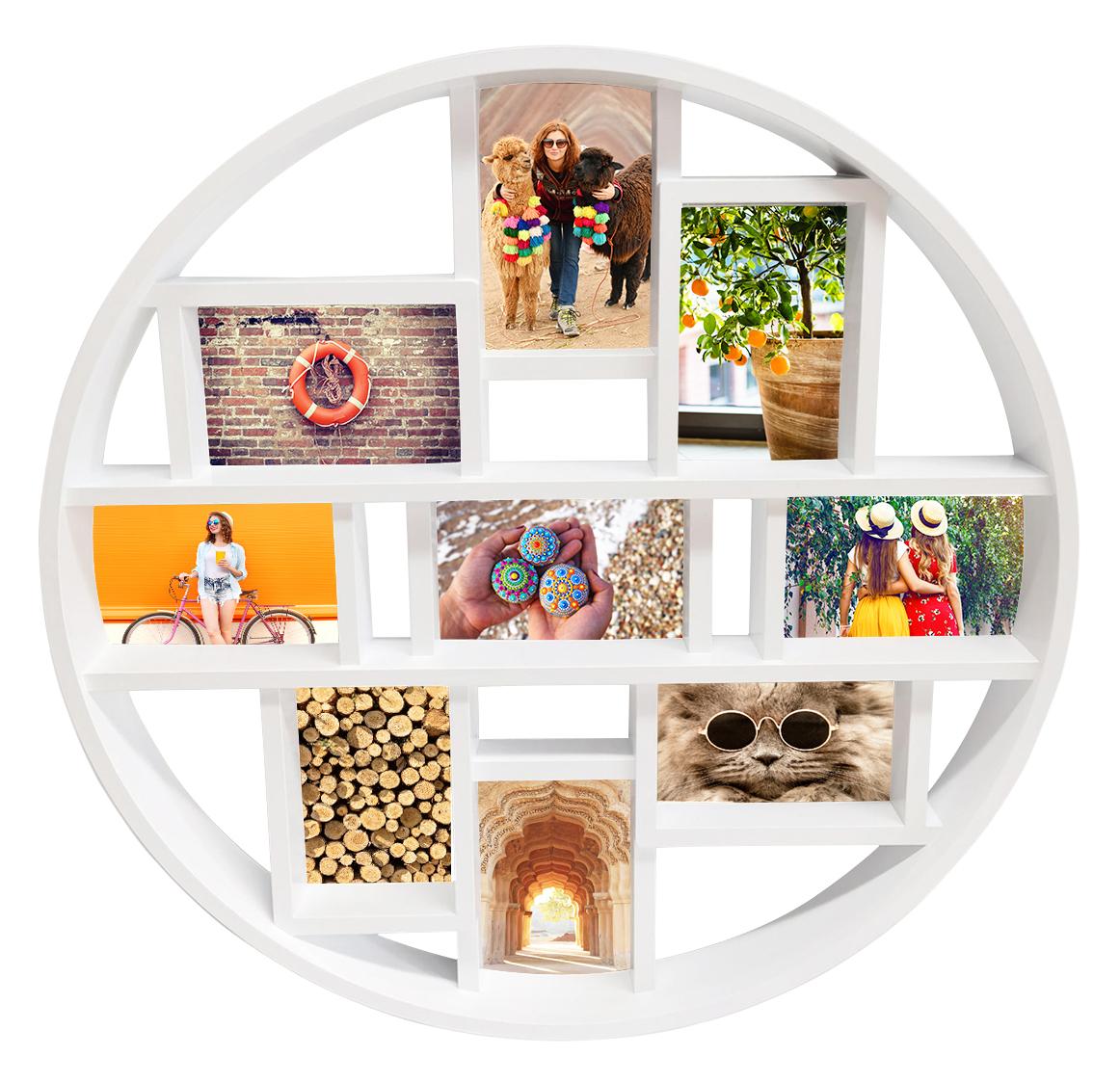 Fotolijst - Henzo - Discus Gallery - Collagelijst voor 9 foto's - Fotomaat 10x15 cm - Wit