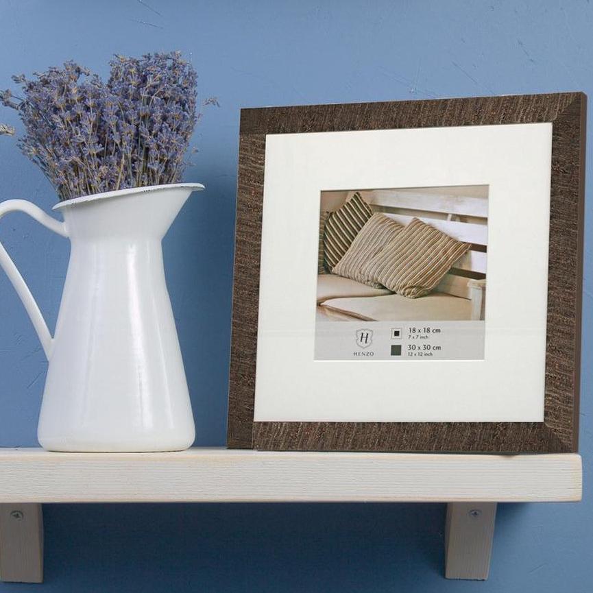Fotolijst - Henzo - Driftwood - Fotomaat 30x30 cm - Donkerbruin