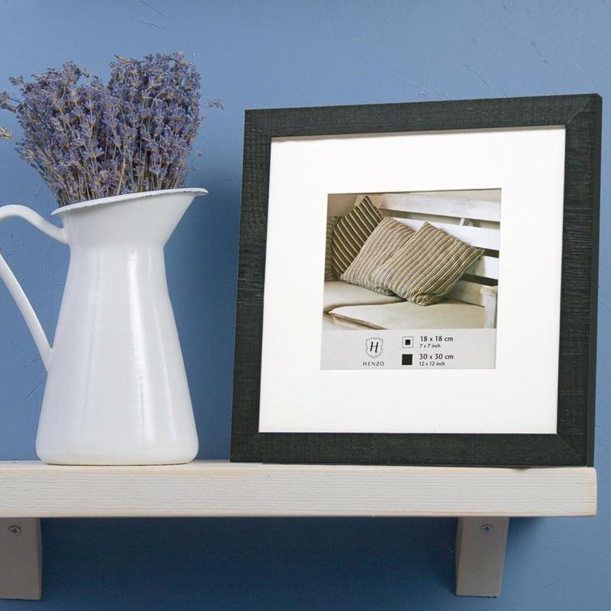 Fotolijst - Henzo - Driftwood - Fotomaat 30x30 cm - Donkergrijs