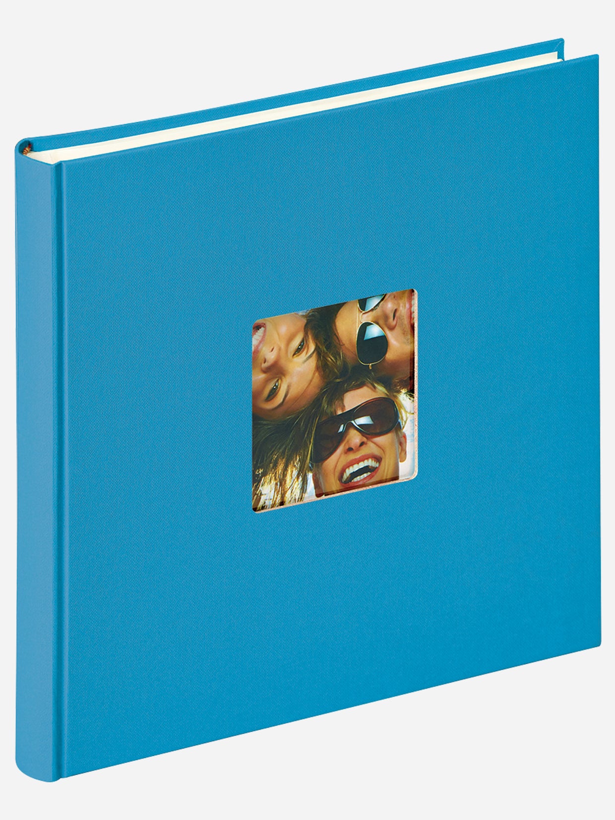 Designalbum "Fun" 26x25 cm oceaan blauw