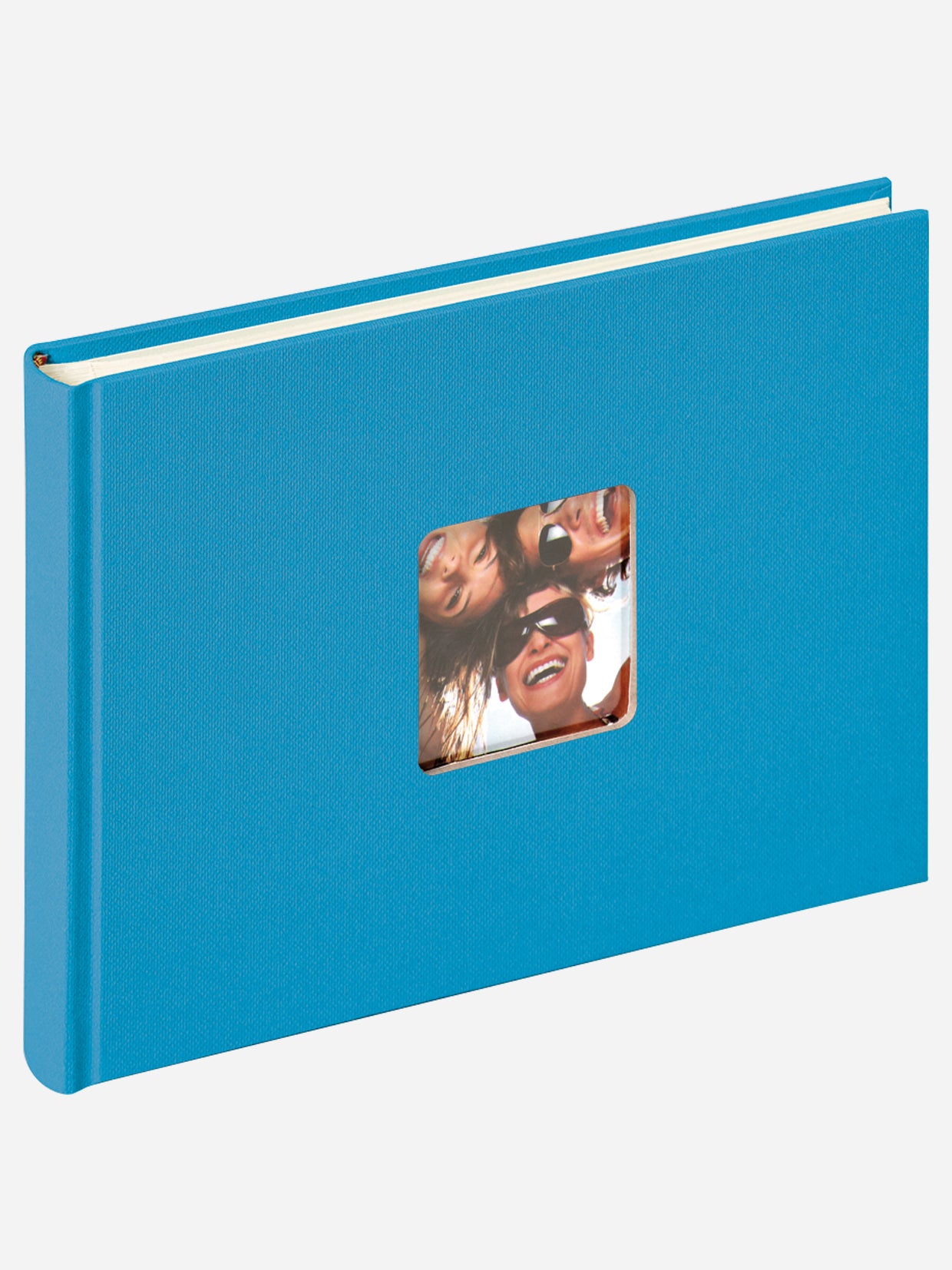 Designalbum "Fun" oceaan blauw 22x16 cm