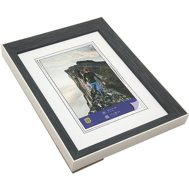 Fotolijst - Henzo - Edge - Fotomaat 15x20 cm - Donkergrijs