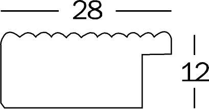 Grado hout 15x20 zilver