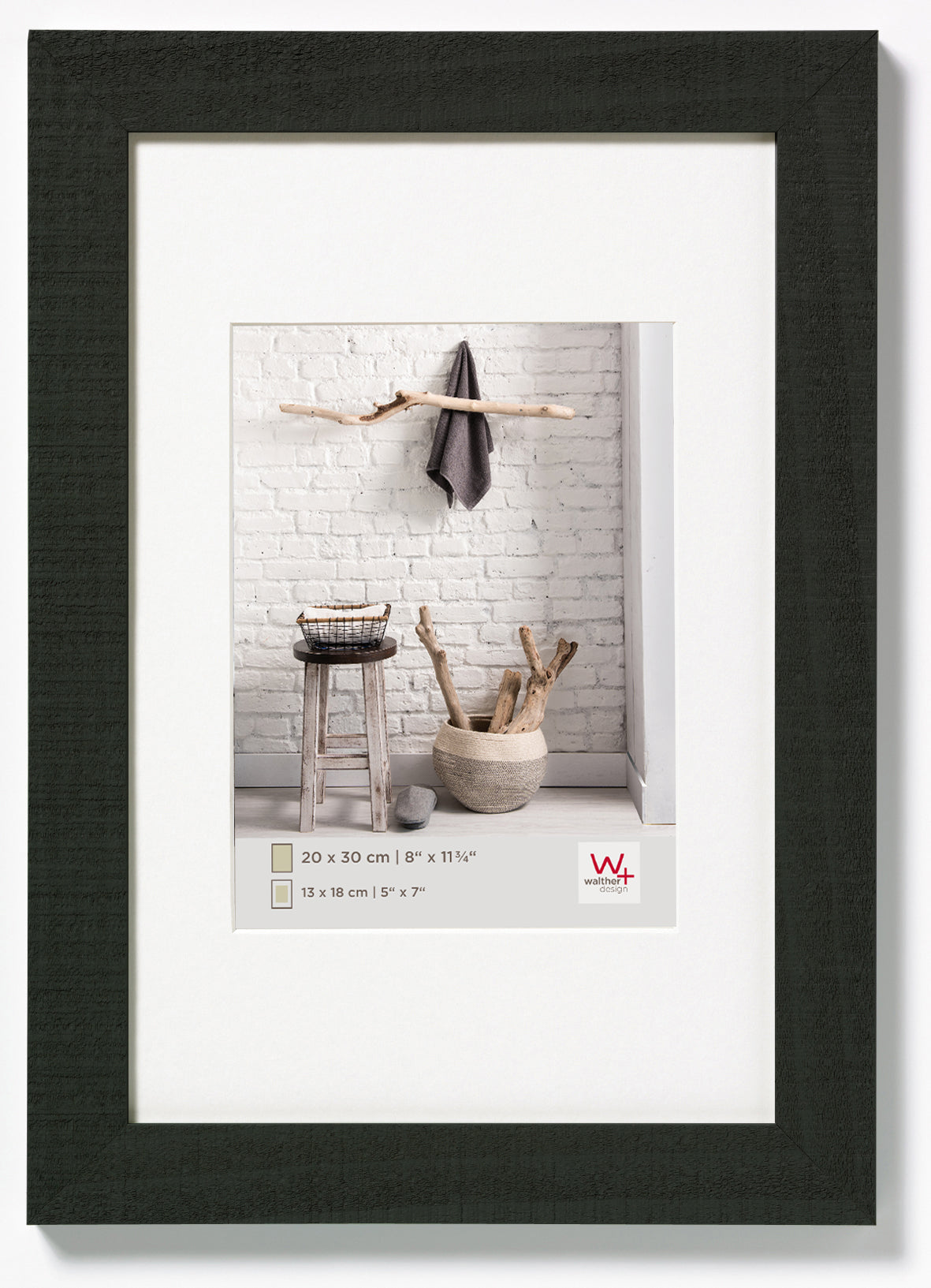 Home hout 13x18 zwart