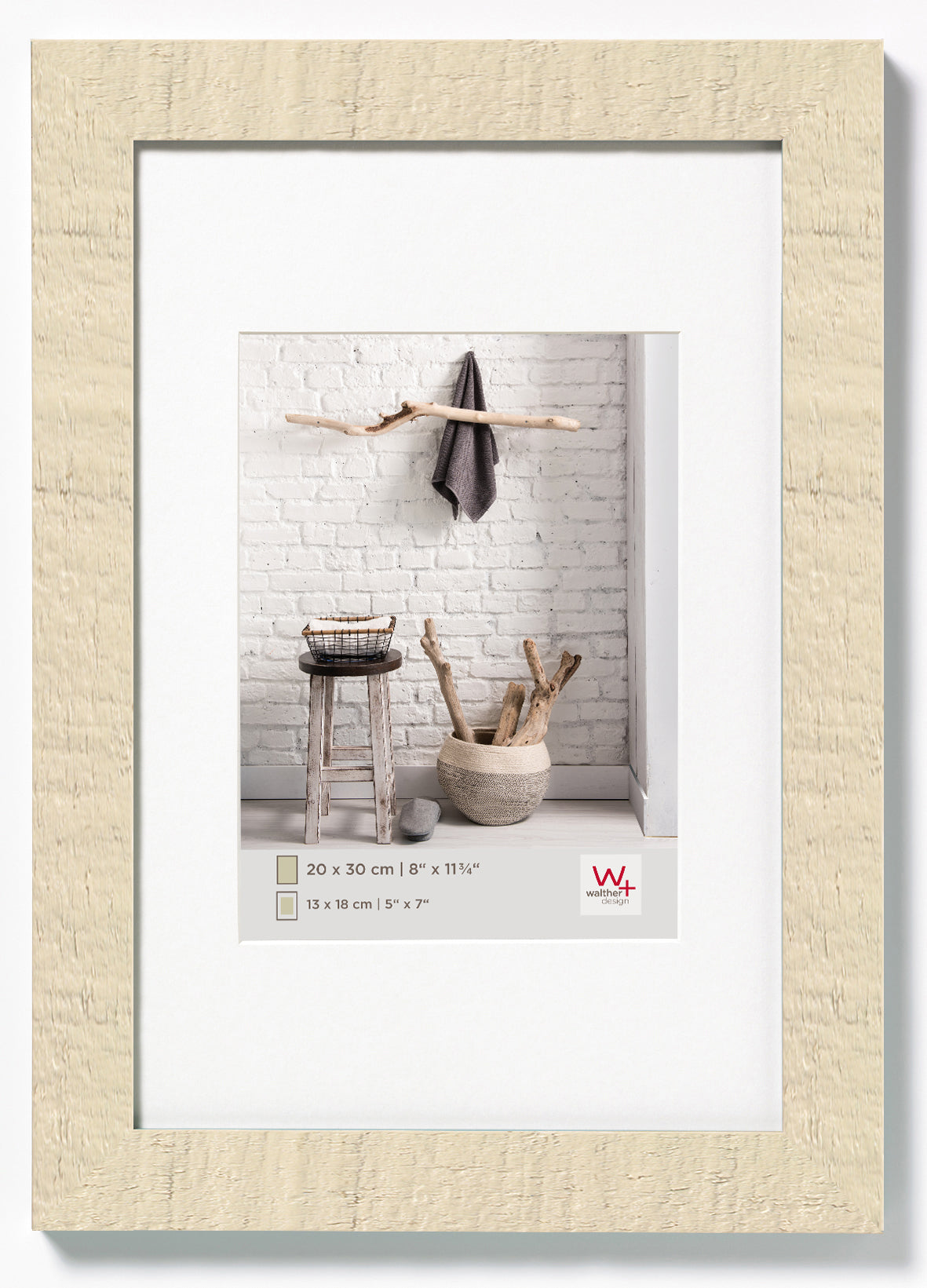 Home hout 18x24 creme wit